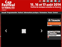 Tablet Screenshot of cap-festival.com